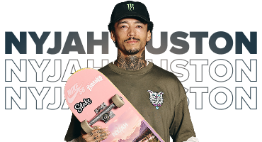الصورة الرسمية لـNyjah Huston وStake: عشرون عاماً في قمة تزلج الشوارع